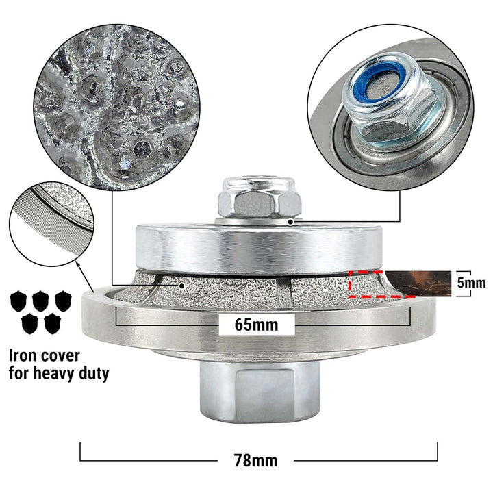 NBB Diamant-Profilscheibe Diamantfräser Fräsbohrer Trennreibahle Profilierungs-Bit für Porzellan Fli