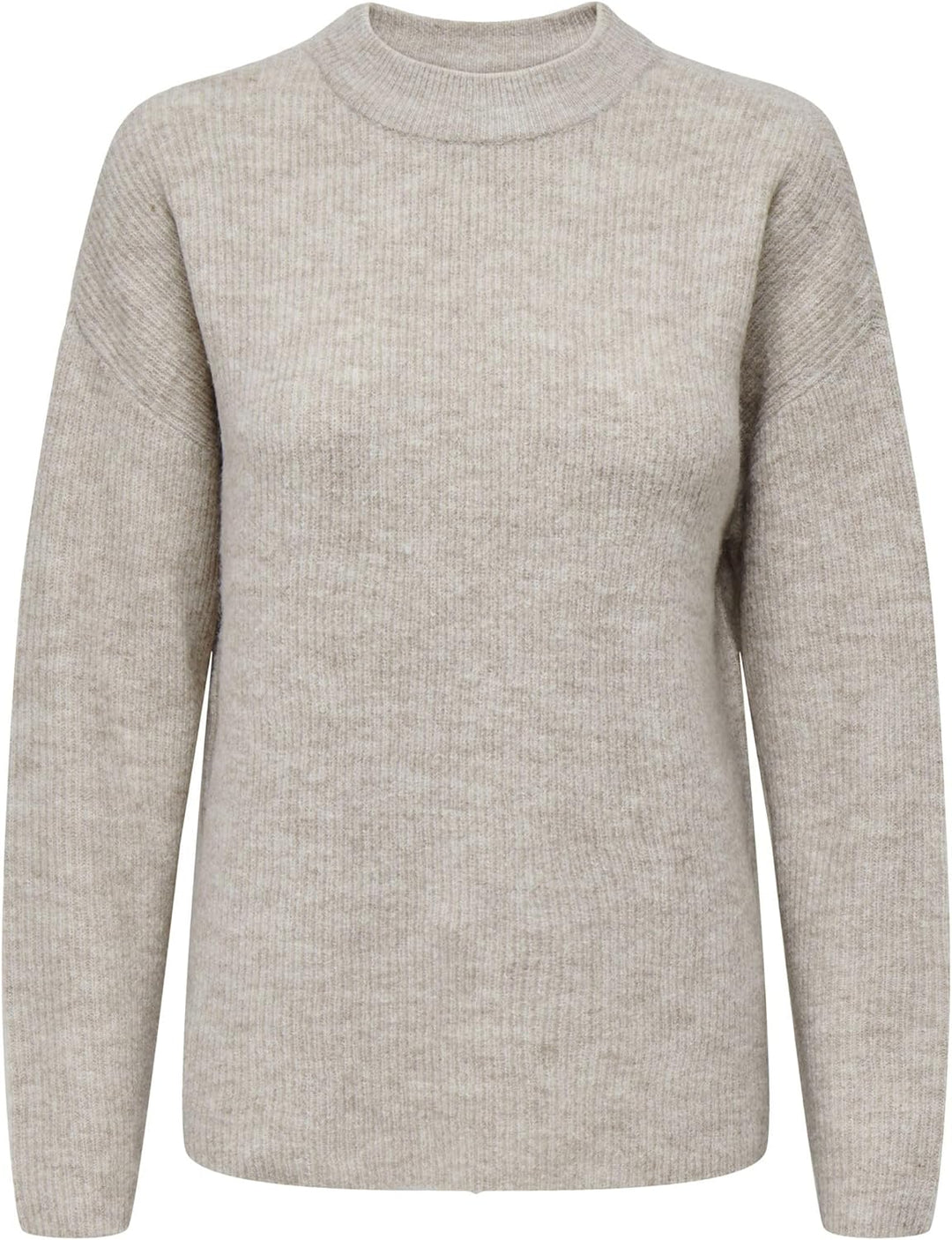 ONLY Female Strickpullover Normal geschnitten Rundhals Tief angesetzte Schulter Pullover L Pumice St