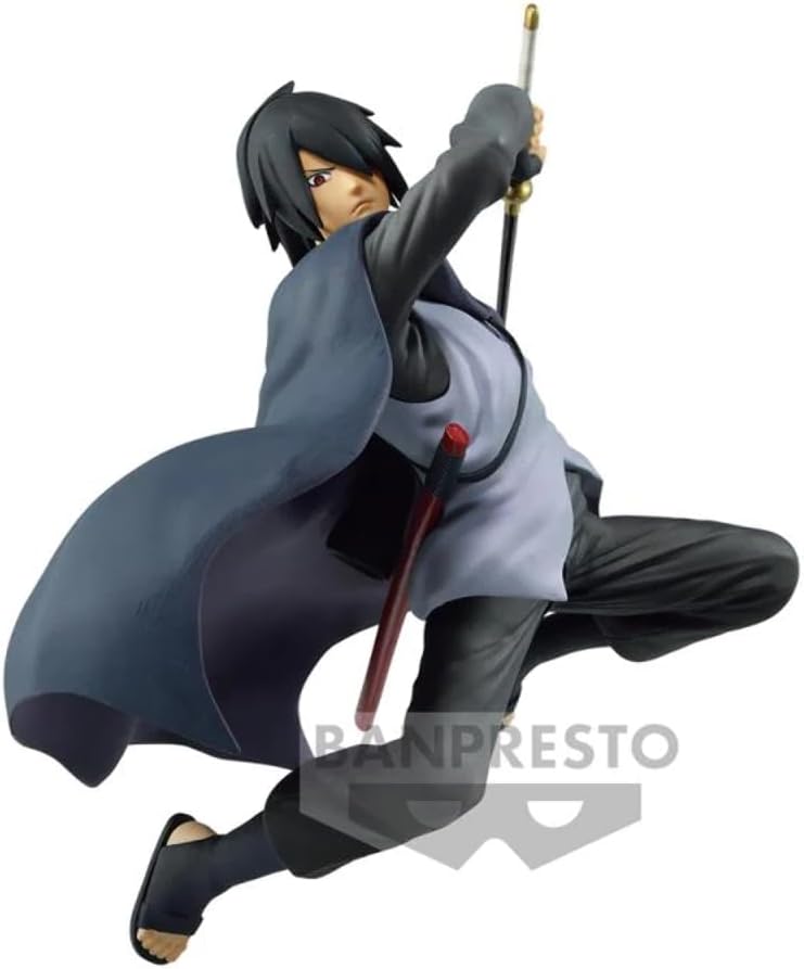 Banpresto Unisex Kinder Boruto-Uchiha Sasuke-Figur Vibration Sterne 14cm, Multi-Coloured, Estándar