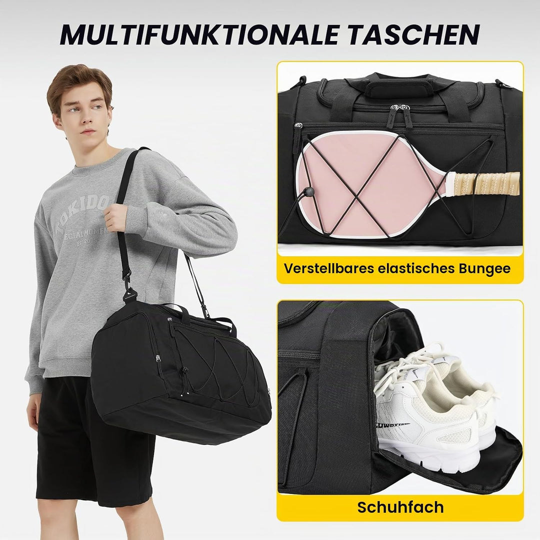 Vorspack 21 Inches Gross Sporttasche Herren Damen – 41L Gym Bag mit Schuhfach Leichte Gym Tasche für