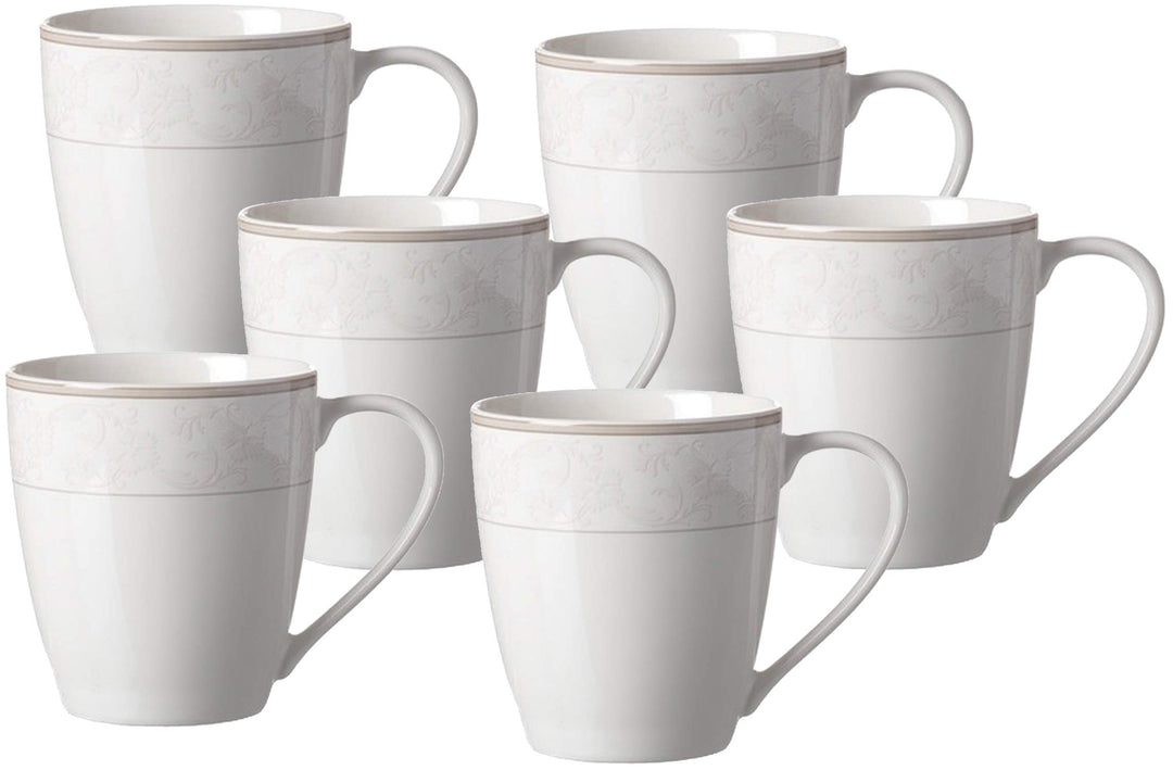 Ritzenhoff & Breker Kaffeebecher-Set Isabella, 6-teilig, Porzellan, 350 milliliters, Kaffeebecher