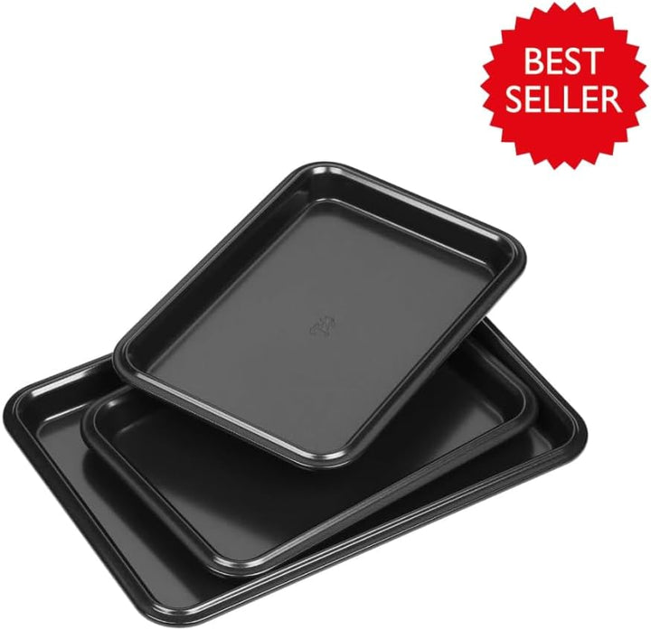 Tala Performance Backbleche, 3er-Set, Karbonstahl von professioneller Stärke, mit Eclipse-Premium-An