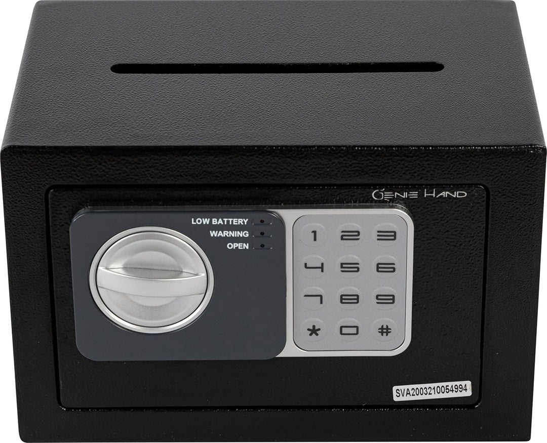 Genie Hand – Elektronischer Tresor Safe mit Einwurfschlitz – B-Klasse-Schloss – Anti-Bounce-Technolo