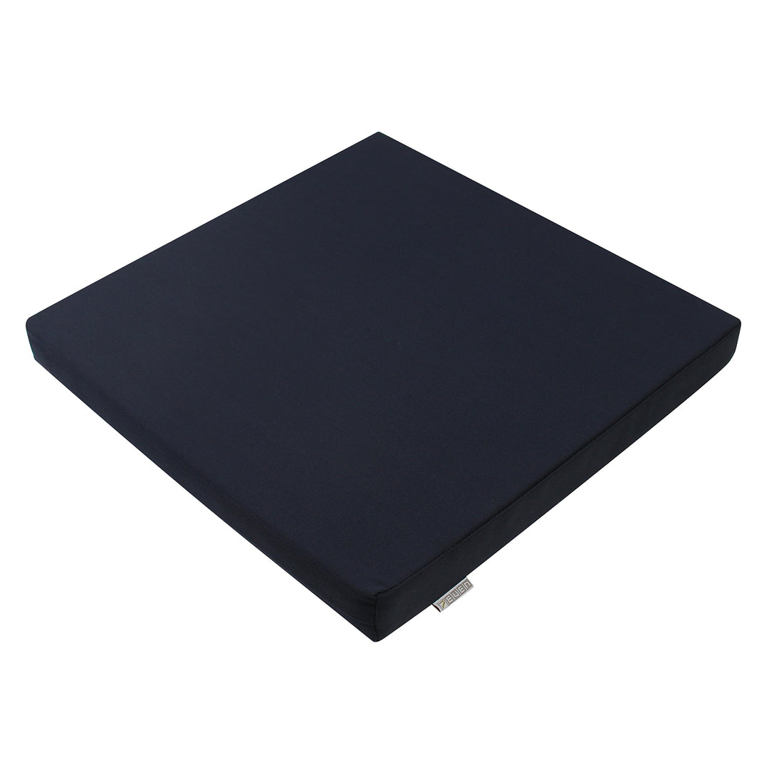 7even Hochwertiges Loungekissen Outdoor 40x40 - Deepblue Wetterfestes Sitzkissen für Gartenmöbel, Ba