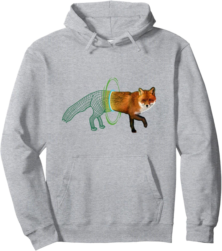 Fuchs gehen durch Portal Wildlife Pullover Hoodie