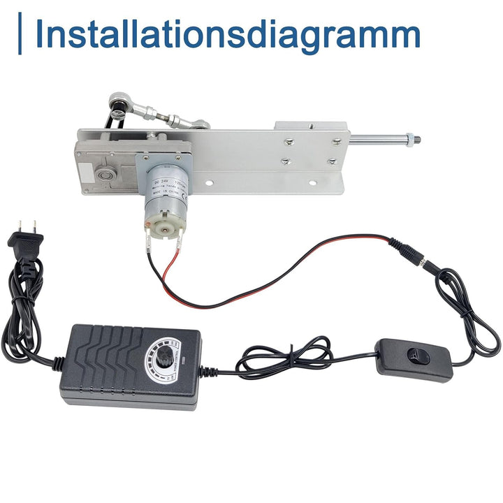 Hubkolbenmotor Linearaktuator DC 24V DIY Motor Hub 2cm-8cm 120rpm mit Drehzahlregler