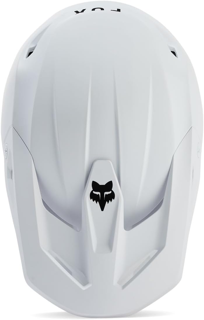 Fox Racing V1 Motocross-Helm, mattweiss, Grösse M M Mattweiss, M Mattweiss