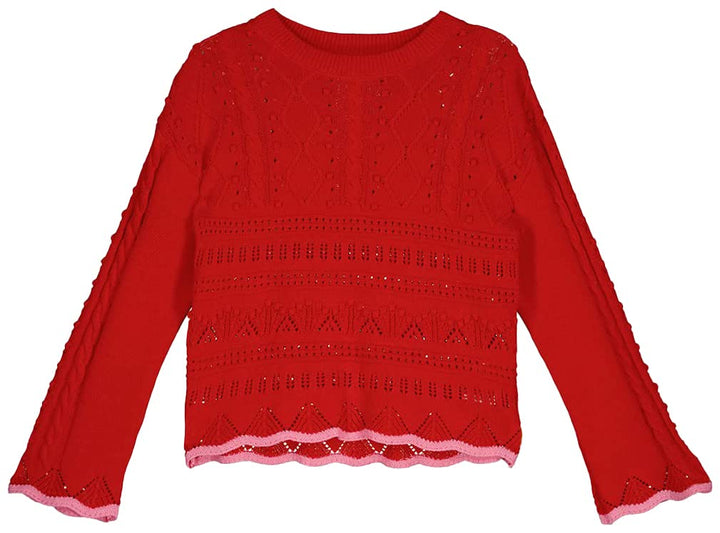 Springfield Damen Modern Polo-Pullover S Rot 2, S Rot 2