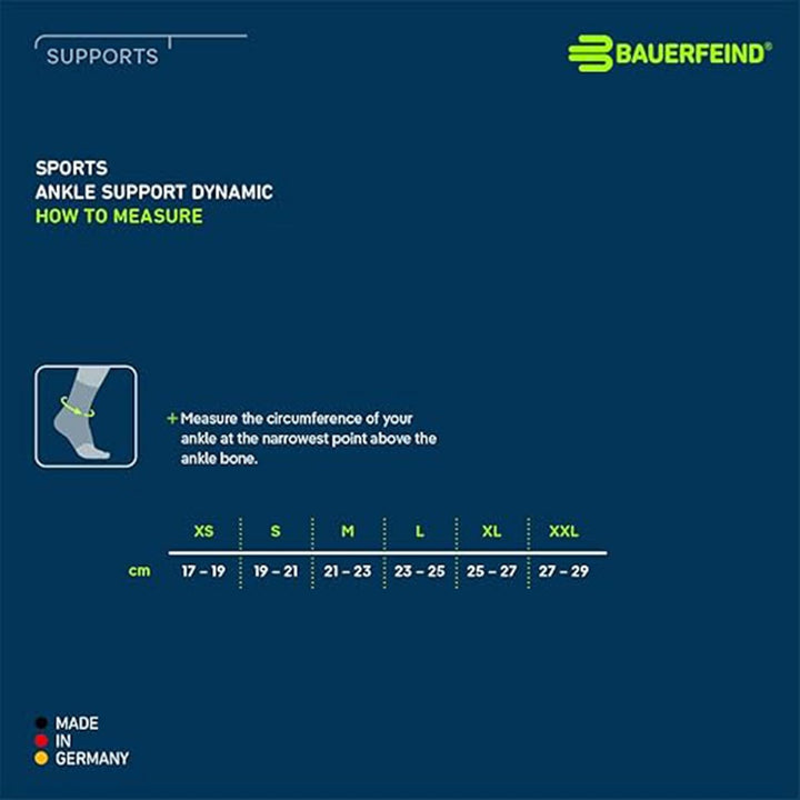 Bauerfeind Fussbandage fürs Sprunggelenk „Ankle Support Dynamic“, Unisex, 1 Fussgelenkbandage für Sp