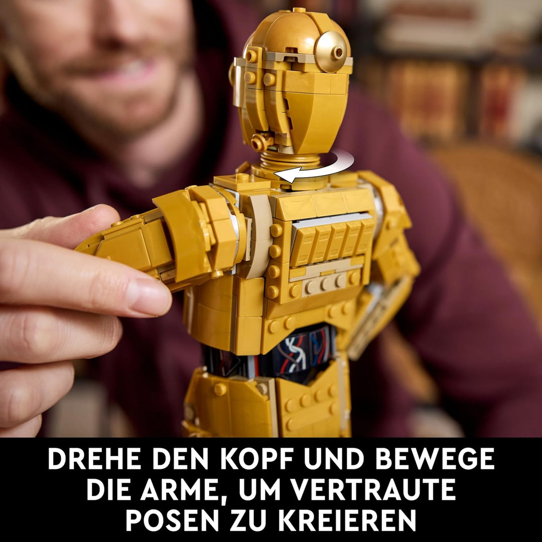 LEGO Star Wars C-3PO B, baubarer Droide, Modell zum Sammeln, Bauen und Ausstellen, nostalgische Gesc