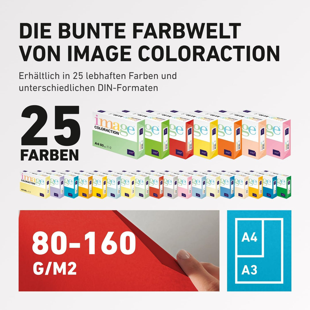 Image Coloraction Sevilla - farbiges Kopierpapier - DIN A4, 210 x 297 mm, 120 g/m² - buntes, holzfre