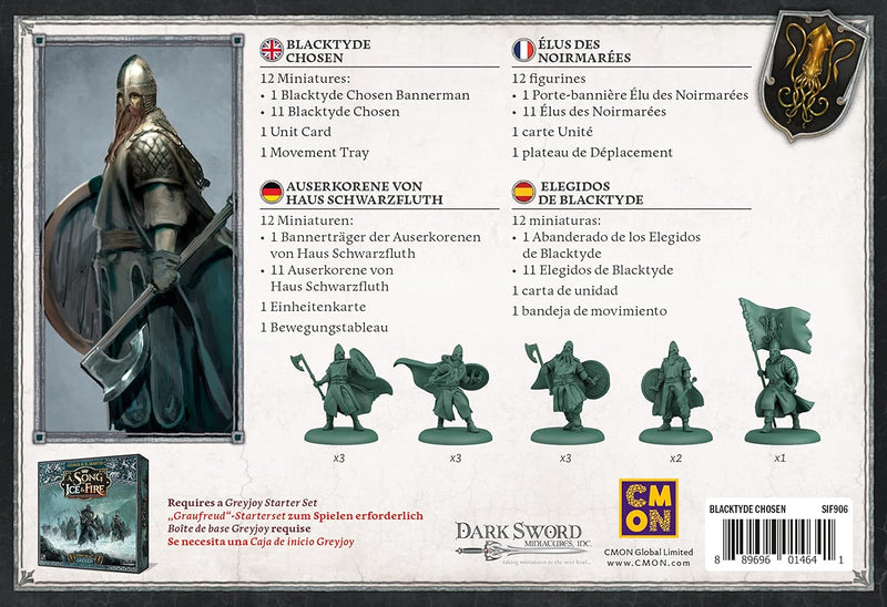 CMON | A Song of Ice and Fire – Auserkorene von Haus Schwarzfluth | Erweiterung | Tabletop | 2 Spiel