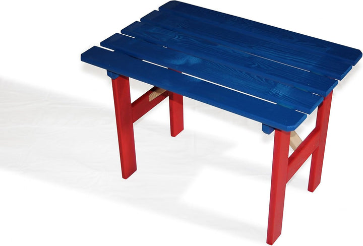 Kinder Sitzgarnitur 4-TLG. aus Holz, 2 Stühle, 1 Bank, 1 Tisch, farblich vorbehandelt