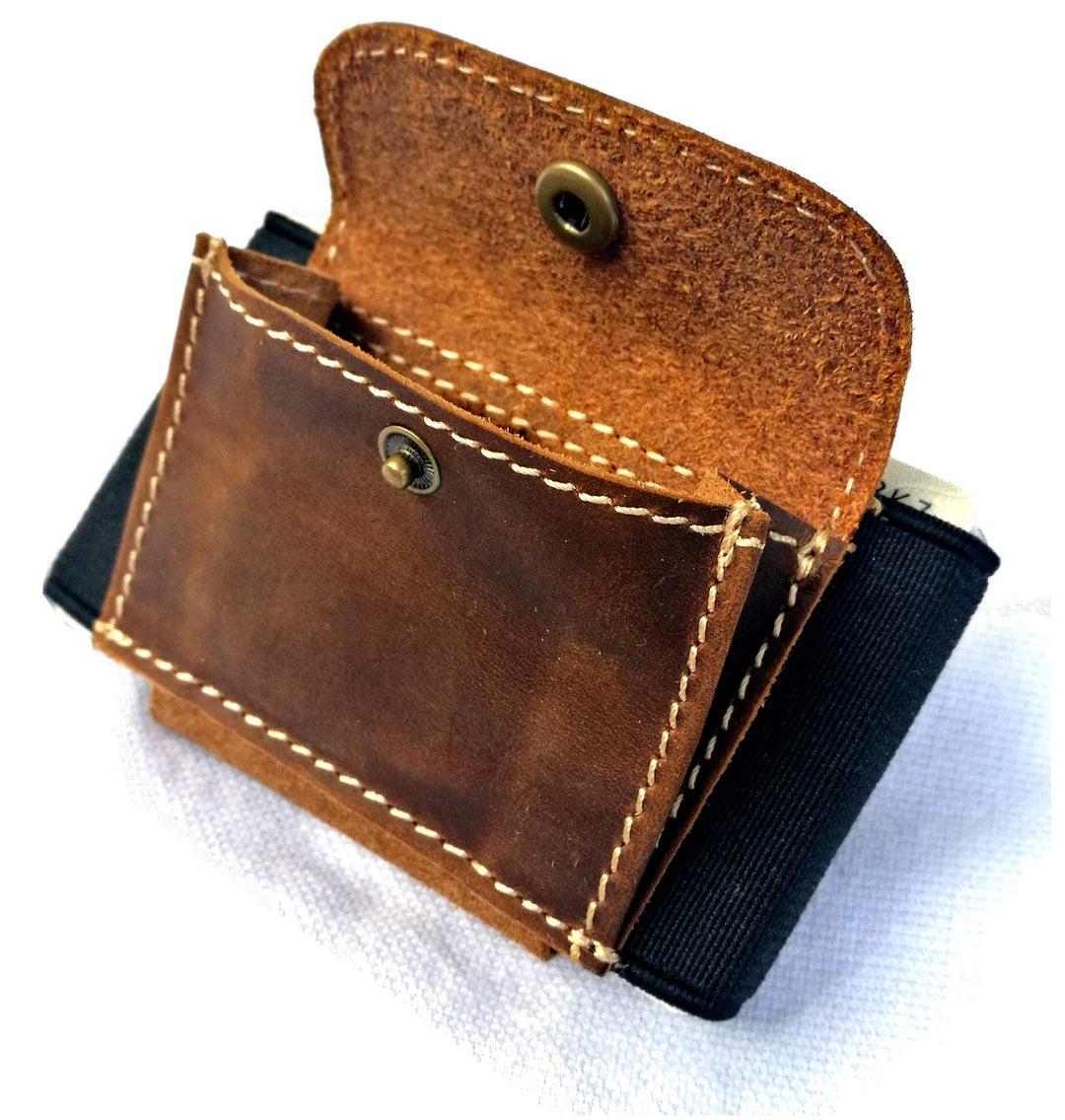 MakakaOnTheRun Slim Wallet Kartenetui Herren mit Münzfach, Kreditkartenetui für Herren - Geldbörsen,