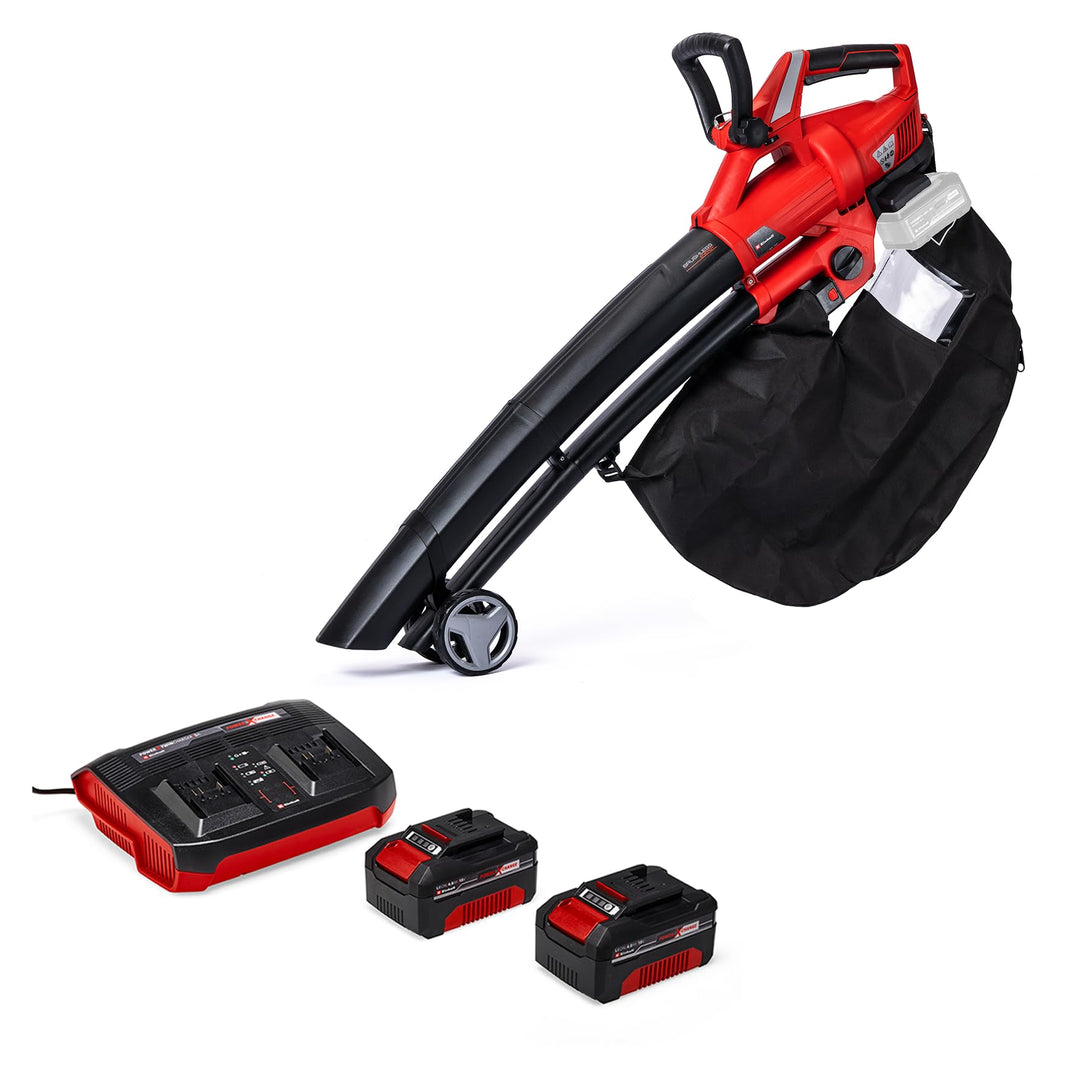 Einhell Akku-Laubsauger Laubbläser GE-CL 36 Li E Power X-Change (Lithium-Ionen, 2x18 V, 210 km/h Luf