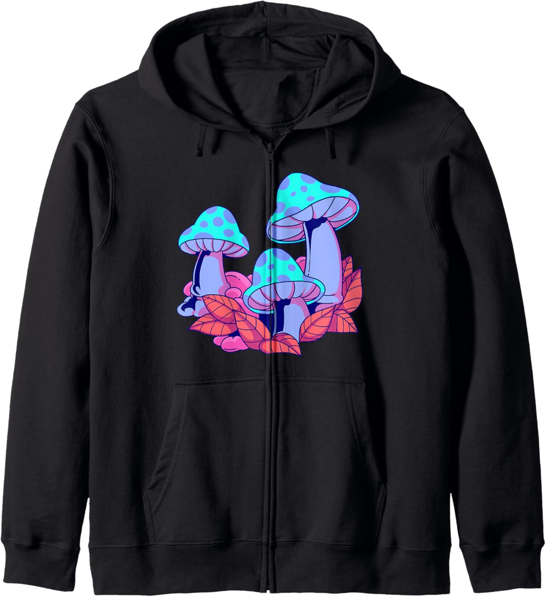 Pastel Goth Creepy Musrooms Kawaii Kapuzenjacke