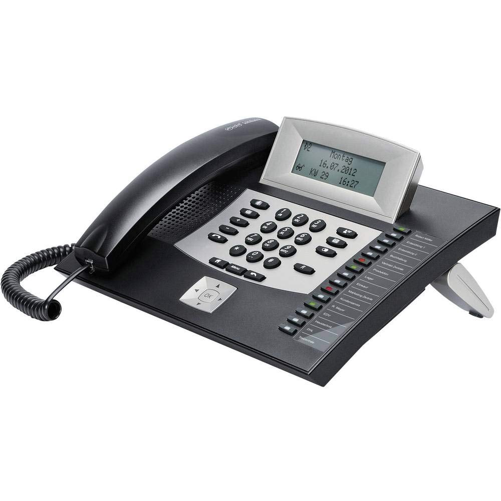 Auerswald 90114 COMfortel 1600 Systemtelefon, ISDN Headsetanschluss, Freisprechen, Touchscreen Beleu