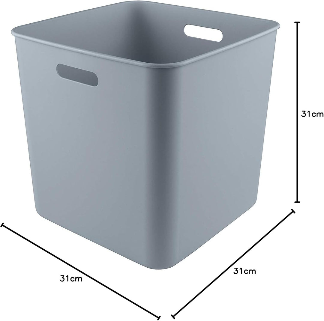 Sunware Sigma Home Aufbewahrungsboxen Klein 25L - 31,8 x31,8 x31,1cm - Kunststoff Aufbewahrungsbox O