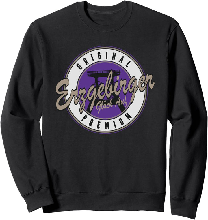 Erzgebirge - Glück auf Kumpel Motiv Lila Sweatshirt