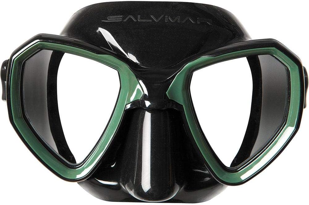 SALVIMAR Morpheus Maske adult schwarz/grün, adult schwarz/grün