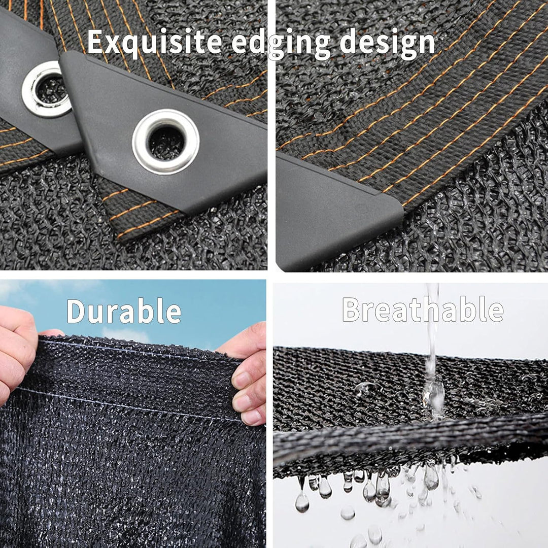 3 x 6 m Abdeckung für Hühnerstall, UV-Schutz, 90 % Sonnenschutz, Netzplane für Haustierkäfig, Kaninc
