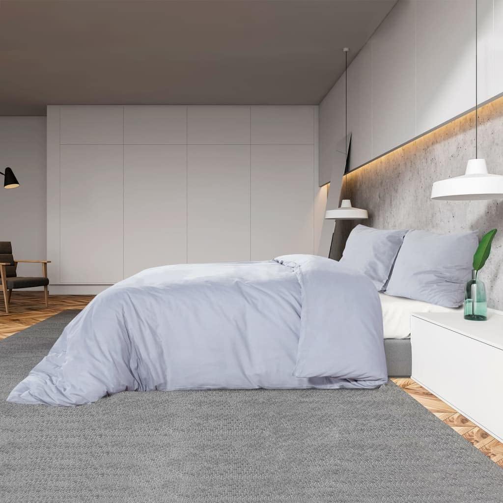 homiuse Bettwäsche-Set Grau 155x220 cm Baumwolle Bettwäsche Winter Kuschel Bettwäsche Baumwolle Bett