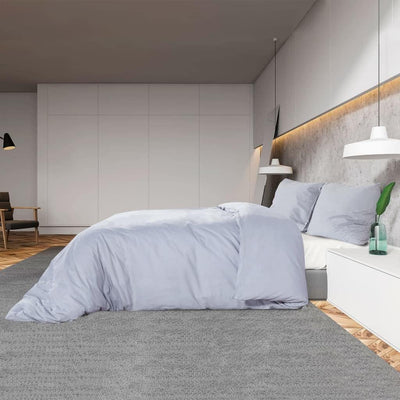 homiuse Bettwäsche-Set Grau 155x220 cm Baumwolle Bettwäsche Winter Kuschel Bettwäsche Baumwolle Bett