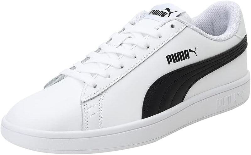 PUMA Unisex Smash V2 L Sneaker 40 EU Puma White Puma Black, 40 EU Puma White Puma Black