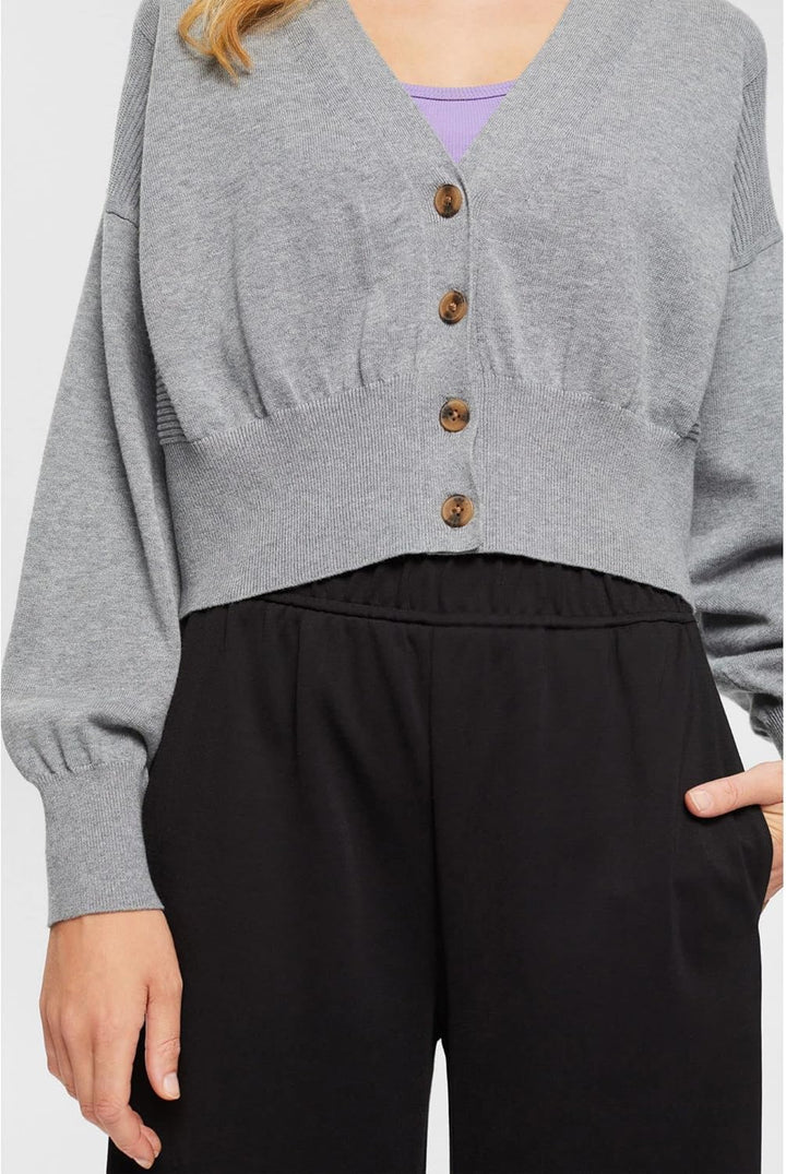 ESPRIT Damen Strickjacke S 039/Medium Grey 5, S 039/Medium Grey 5