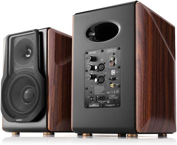 Edifier S3000Pro Audiophile Aktivlautsprecher mit Bluetooth 5.0, aptX Technologie, USB-Audio, Planar
