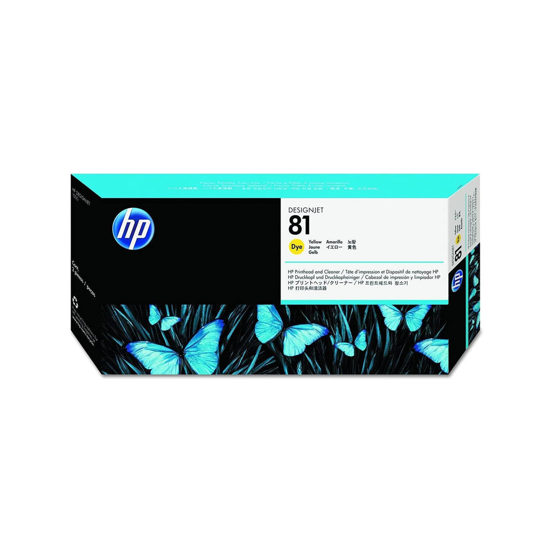 HP 81 gelb Original Druckkopf und Reiniger