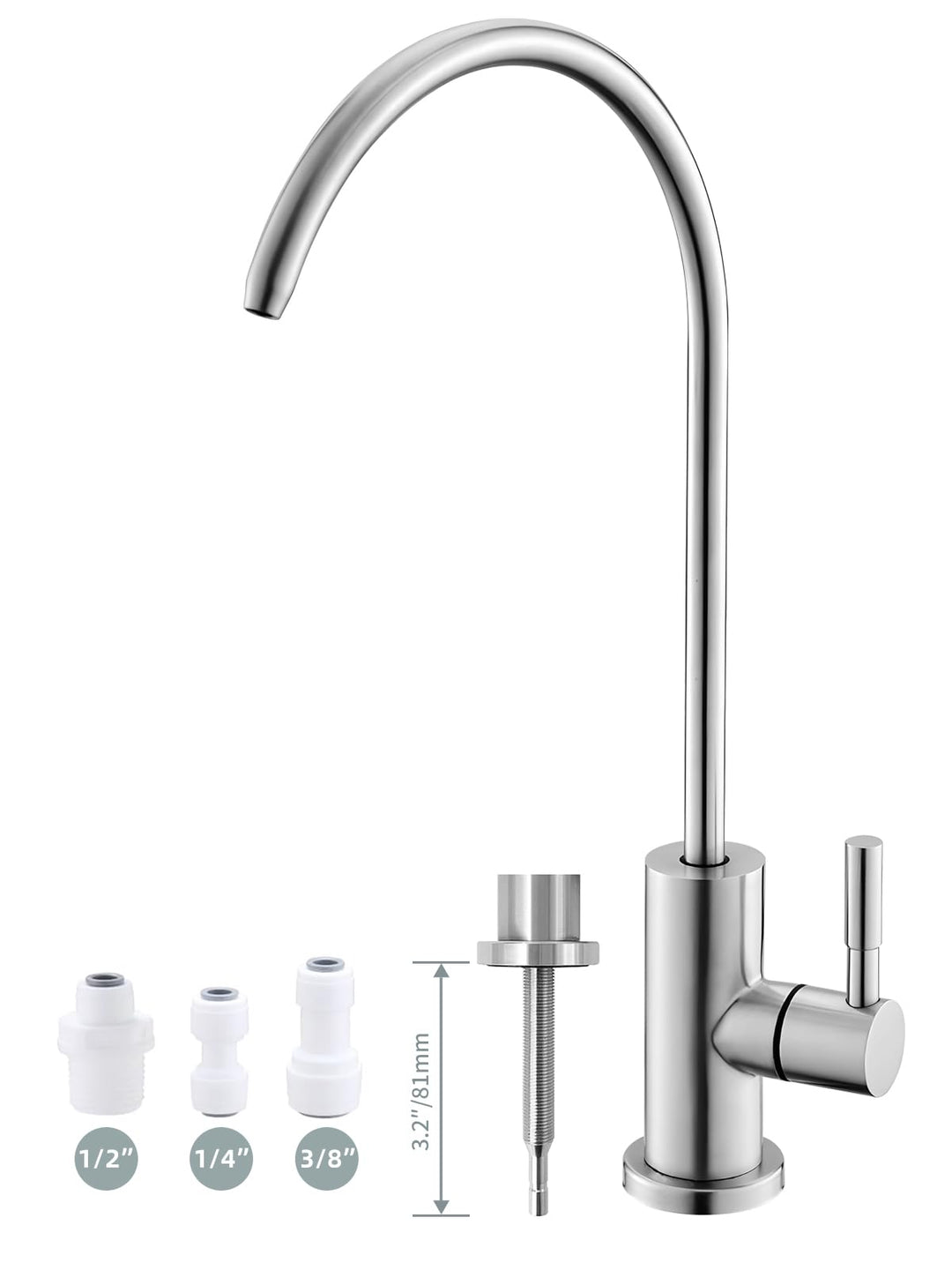 Trinkwasserhahn, einfach zu installierender Spülbecken-Wasserfilter-Wasserhahn, bleifreier Umkehrosm