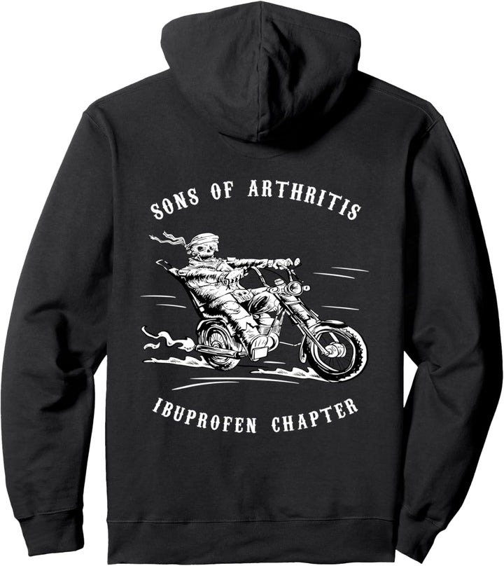 Sons Mit Arthritis Ibuprofen Chapter Biker Motorradfahrer Pullover Hoodie