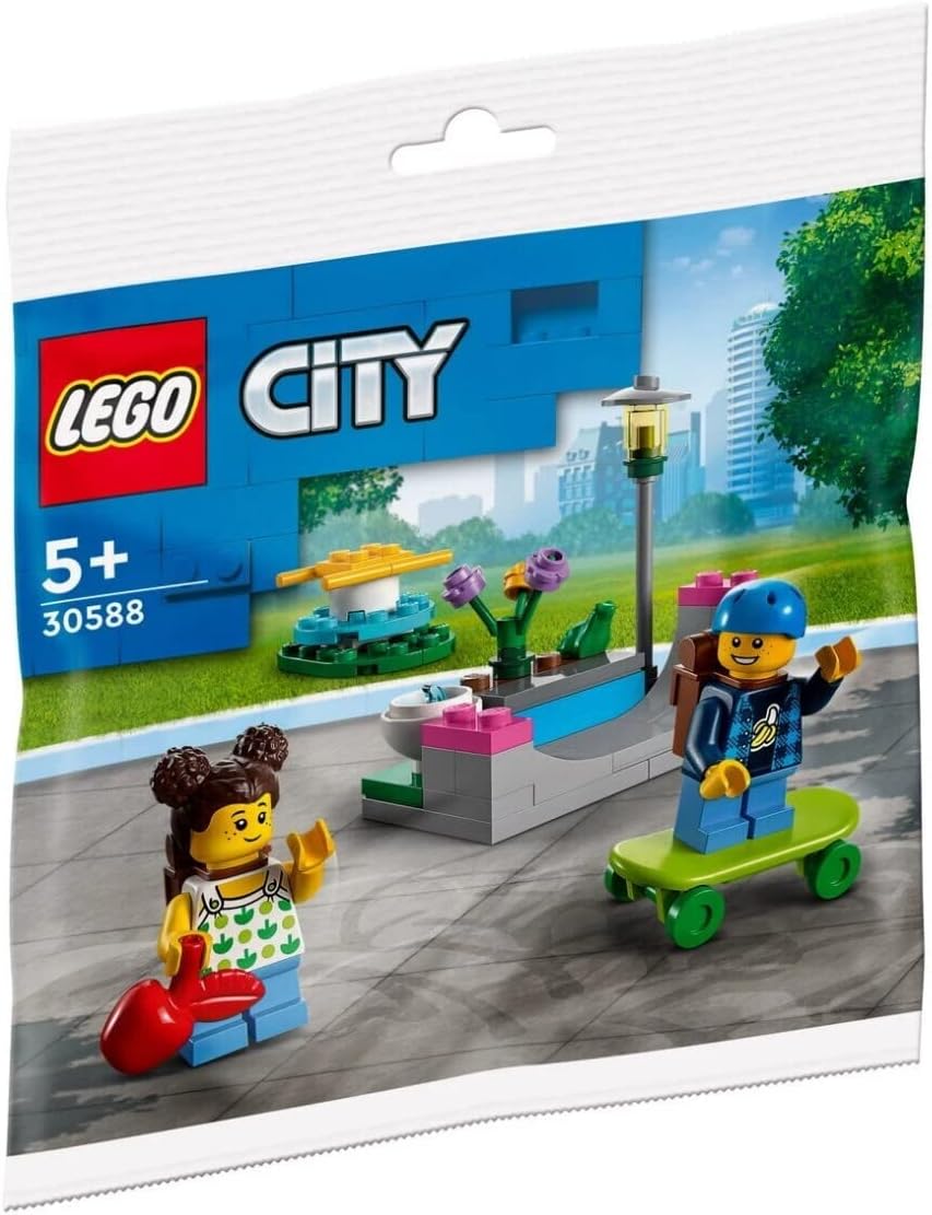 Ameet Verlag Lego City Set: Bauernhof mit Tieren 60346 + Kinderspielplatz 30588 Polybag, 60345, 3058