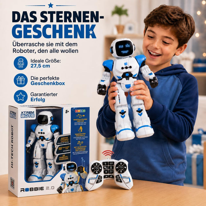 Xtrem Bots - Robbie | Ferngesteuerter Roboter Kinder Ab 5 Jahre | Kinder Roboter Ferngesteuert | Rob