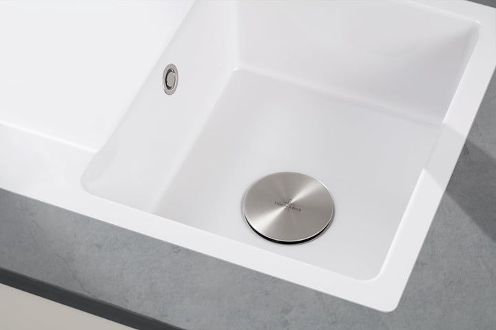 Villeroy & Boch Cap Ventilabdeckung Küchenzubehör, Lochabdeckung aus Edelstahl für Küchenspüle, Abde