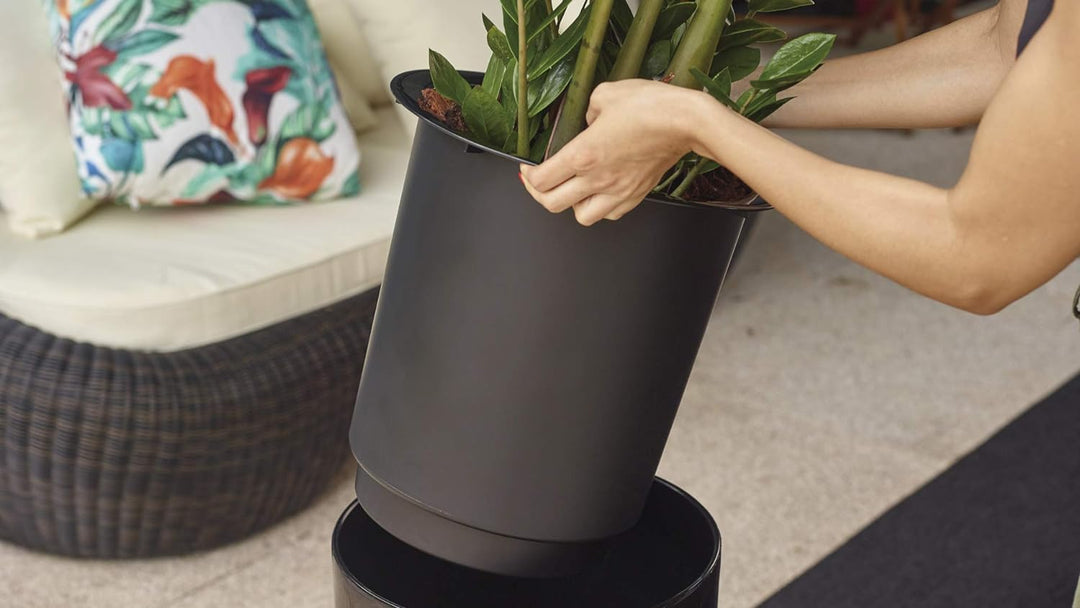 INSERT SANTORINI POT 78CM TAUPE Taupe 78 cm, Taupe 78 cm