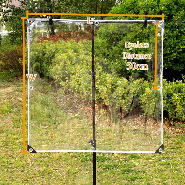 Plane wasserdichte Transparente, PVC-Material Abdeckplane mit ösen, Vordächer Klare Kunststoffplane