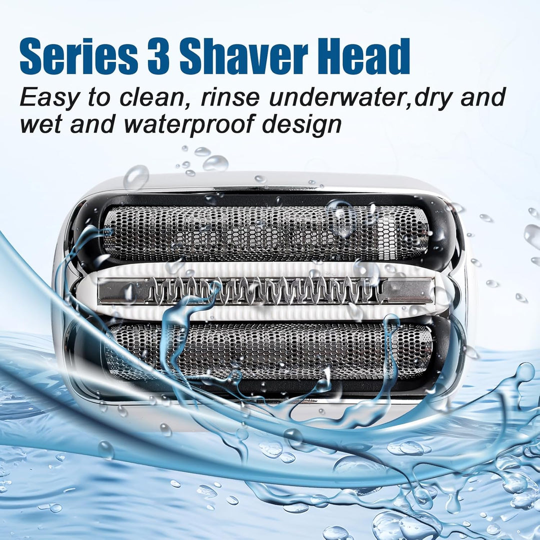 2 Stück Series 3 Scherkopf 32S Ersatzrasierkopf Kompatibel mit Series 3 Männer Rasierer Scherkopf Ra