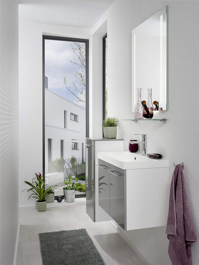 FACKELMANN LED Spiegel linear Mirrors/Wandspiegel mit LED-Beleuchtung und Ambientelicht/Masse (B x H