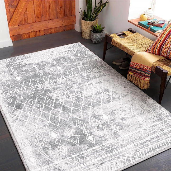 Carvapet Läufer Teppich 90x150cm rutschfest Lang Küchenteppich Waschbar Teppichläufer Weiche Mikrofa