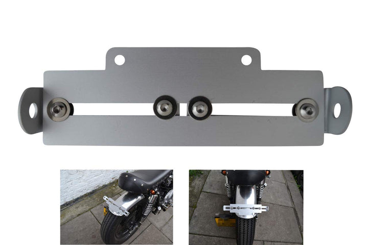Motorrad Kennzeichenhalter Verstellbar Nummernschild Halter- Universelle Passform
