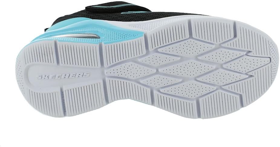 Skechers Unisex Kinder 302343l Blk Sneaker 27 EU Black Mesh Turq Trim, 27 EU Black Mesh Turq Trim