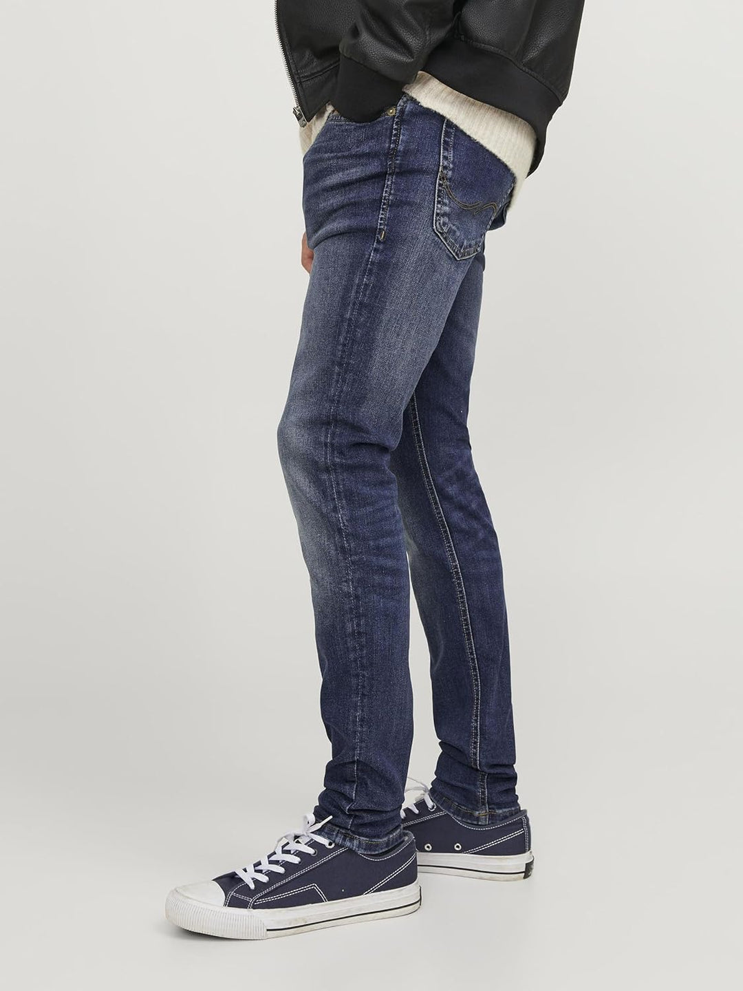 JACK & JONES Male Slim Fit Jeans JJIGLENN JJICON JJ 257 50SPS NOOS Slim Fit Jeans 33W / 36L Blue Den