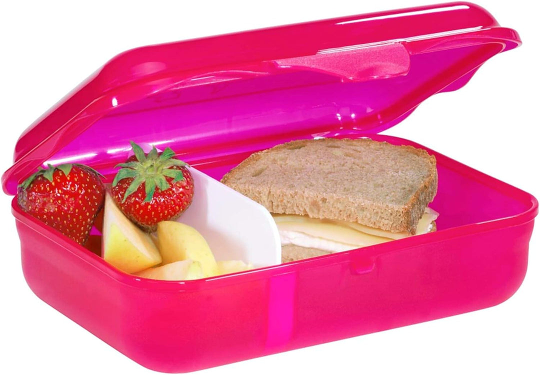 Step by Step Lunchbox „Glamour Star Astra“, pink, mit Trennwand und Klickverschluss, spülmaschinenfe