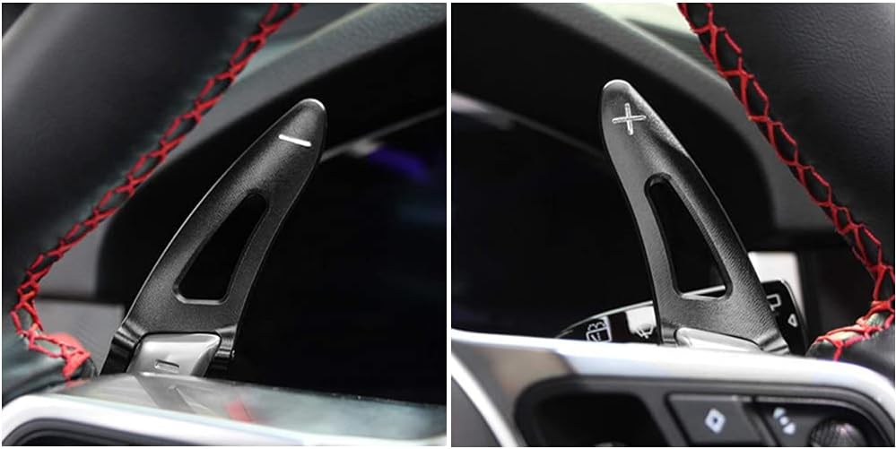 HIBEYO 2 Stücke für Porsche Lenkrad Schaltwippen Verlängerung Paddles Lenkrad für Porsche 718/918/91