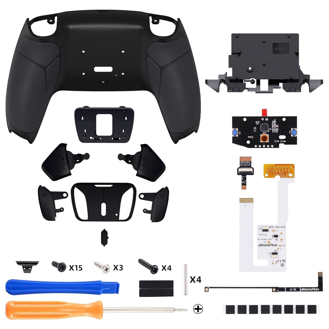 eXtremeRate Programmierbar RISE4 Remap Kit für ps5 Controller BDM-030/040,Remap Board&Rückplate Gehä