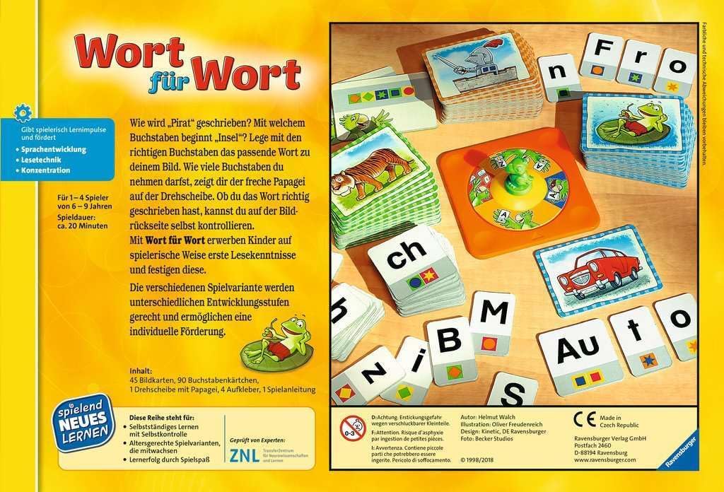 Ravensburger 24955 - Wort für Wort - Spielen und Lernen für Kinder &amp; 24976-1x1 Drachen - Lernspiel f