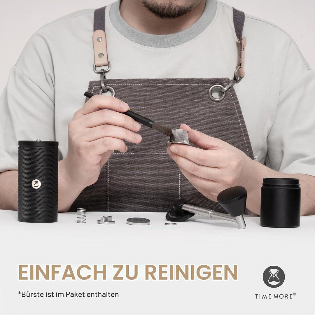 Timemore C5 ESP PRO Handkaffeemühle - 50 verstellbare Stufen, 42mm Edelstahl-Mahlwerk, Handkaffeemüh