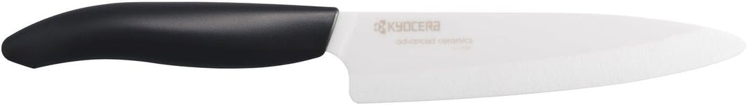 Kyocera FK-130WH-BK GEN Universal-Keramikmesser, Keramik, Schwarz Schwarz Universalmesser